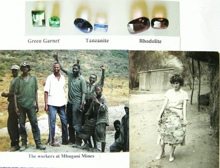 Οι εργάτες στο Mbuguni Mine & η Βάνα με ένα μεγάλο book mica